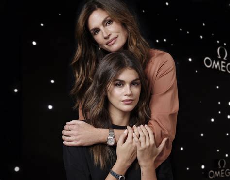 cindy crawford omega|kaia gerber omega.